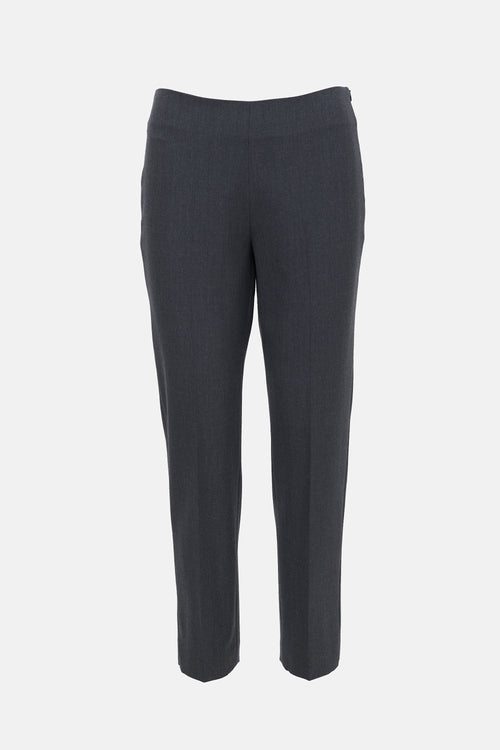 Brunello Cucinelli Wool Straight Leg Trouser