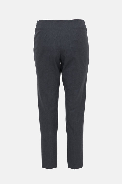 Brunello Cucinelli Wool Straight Leg Trouser