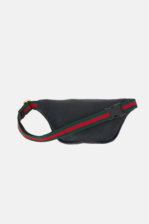 Gucci Leather Logo Web Belt Bag