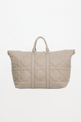 Dior 2024 Leather Maxi Cannage Weekender Bag