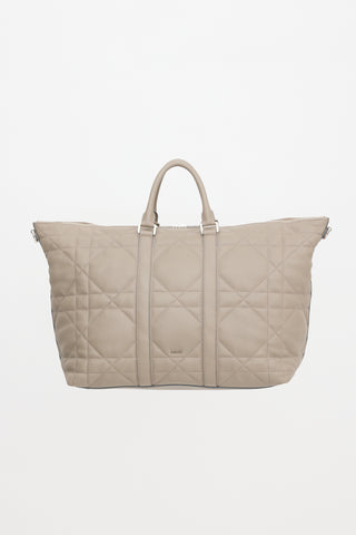 Dior 2024 Leather Maxi Cannage Weekender Bag
