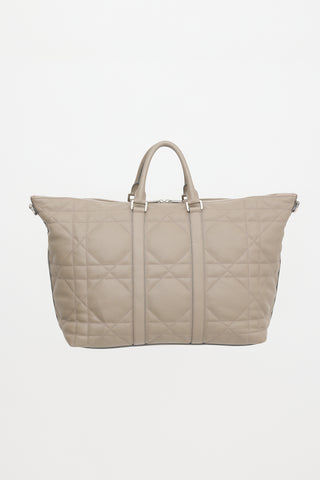 Dior 2024 Leather Maxi Cannage Weekender Bag