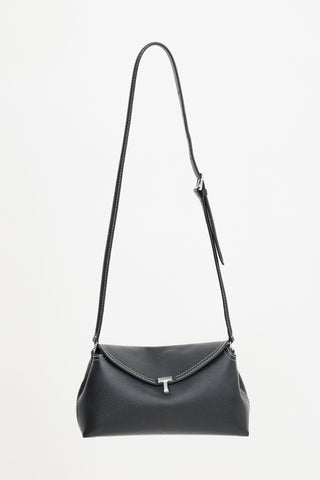 Toteme Leather T-Lock Clutch Bag