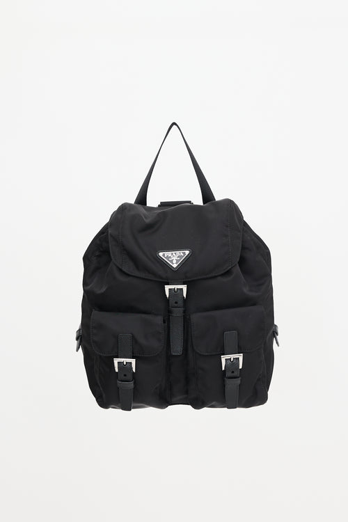 Prada Nylon & Saffiano Leather Small Backpack