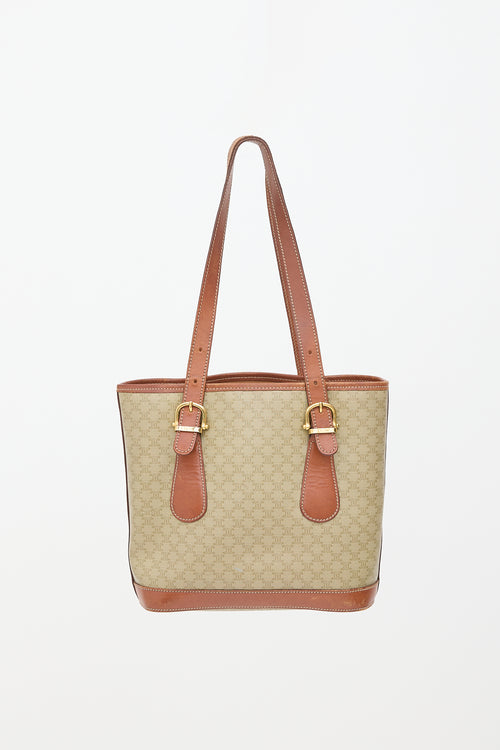 Celine Vintage Macadam Shoulder Bag