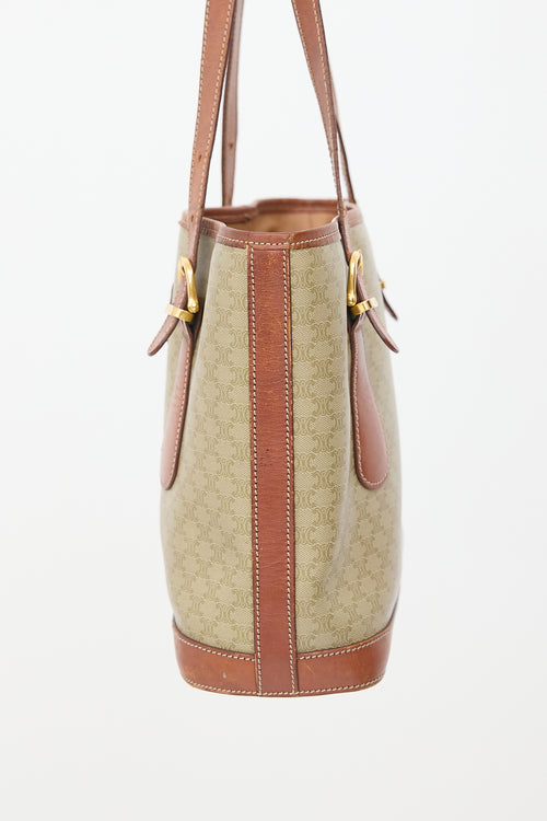 Celine Vintage Macadam Shoulder Bag