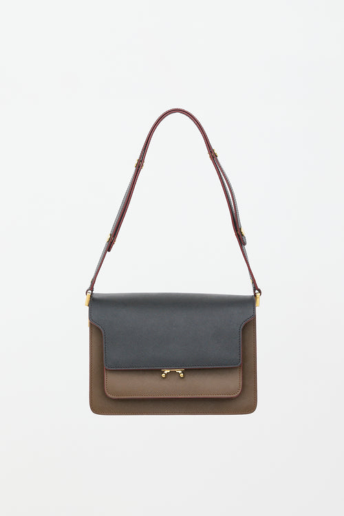 Marni Saffiano Leather Medium Trunk Bag