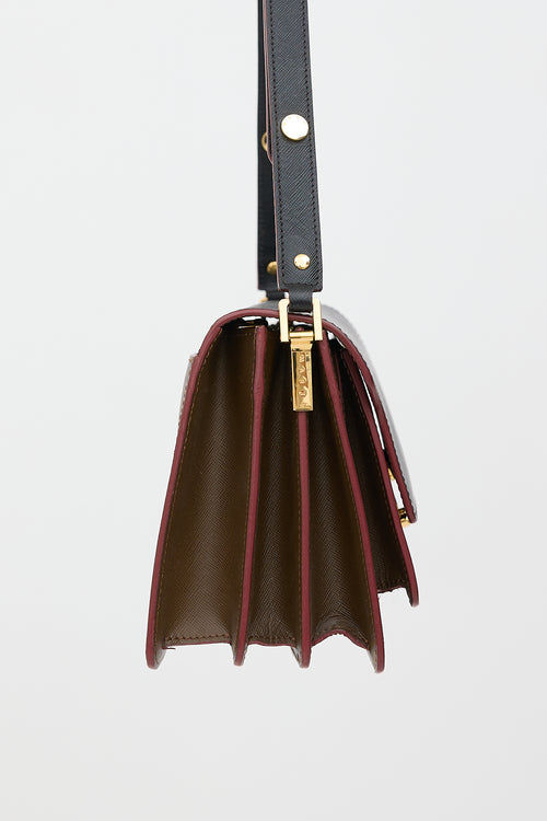 Marni Saffiano Leather Medium Trunk Bag