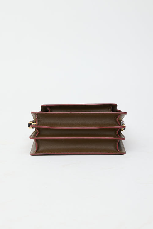 Marni Saffiano Leather Medium Trunk Bag
