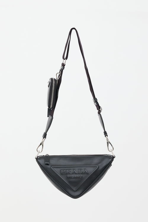 Prada Grace Lux Leather Triangle Bag