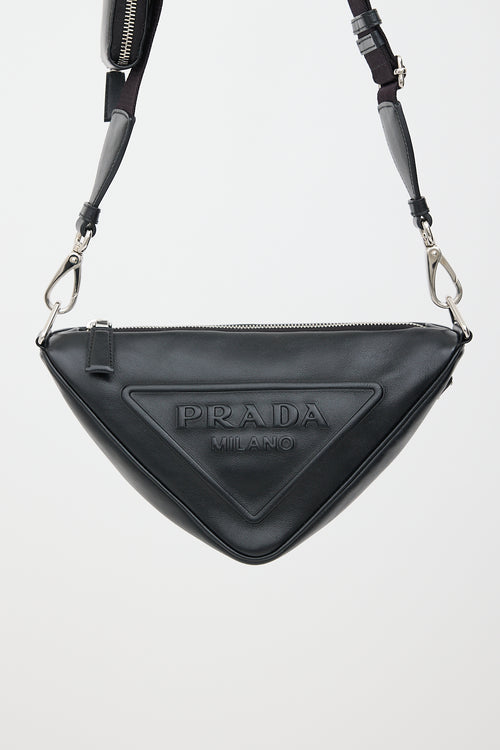 Prada Grace Lux Leather Triangle Bag