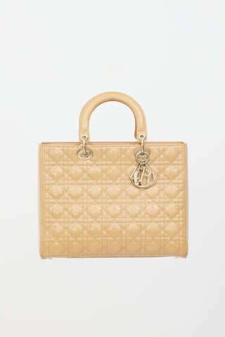 Dior 2011 Patent Large Lady Dior Bag