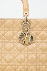 Dior 2011 Patent Large Lady Dior Bag