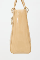 Dior 2011 Patent Large Lady Dior Bag