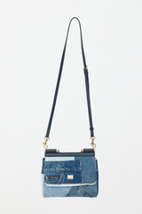 Dolce & Gabbana Denim Patchwork Small Sicily Bag