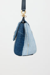 Dolce & Gabbana Denim Patchwork Small Sicily Bag