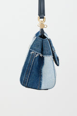 Dolce & Gabbana Denim Patchwork Small Sicily Bag