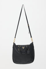 Prada Vitello Daino Logo Bag