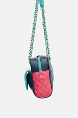 Chanel 2019 Tri Colour Leather In & Out Camera Bag