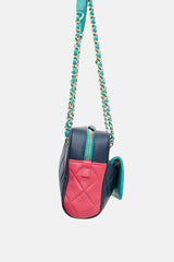 Chanel 2019 Tri Colour Leather In & Out Camera Bag