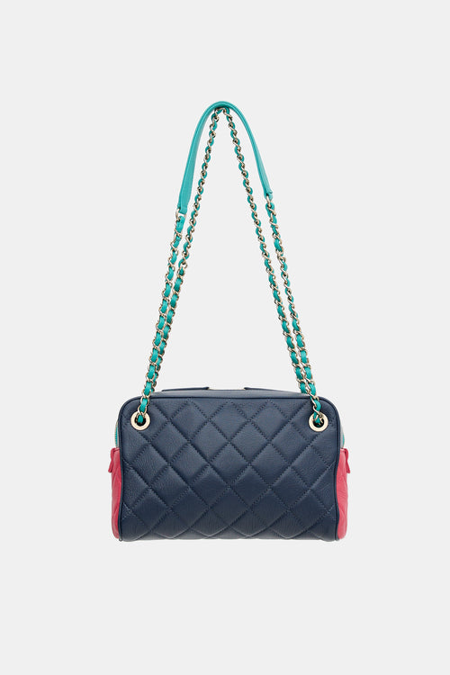Chanel 2019 Tri Colour Leather In & Out Camera Bag