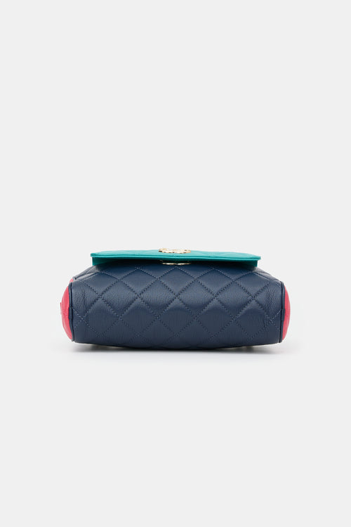 Chanel 2019 Tri Colour Leather In & Out Camera Bag