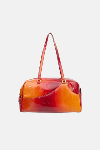 Dior 2000 Patent Ombré Boston Bag