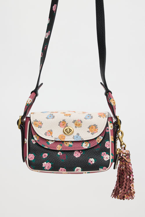 Coach X Tabitha Simmons Leather Floral Bag