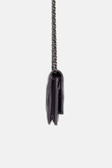 Chanel Metallic Leather Wallet On Chain