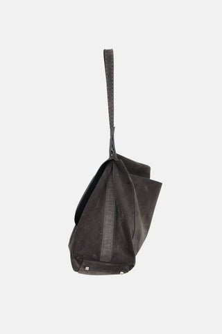 The Row Suede Sidekick Two Bag