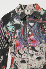 Just Cavalli 2004 Printed Denim Jacket