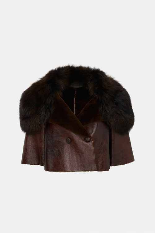 Prada 2011 Coated Shearling Jacket