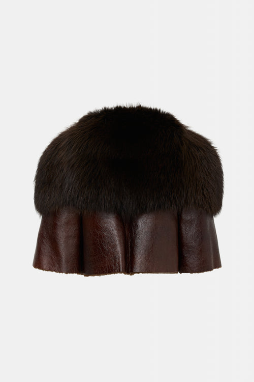 Prada 2011 Coated Shearling Jacket