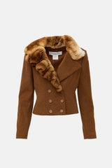 Dior FW 2001 Cashmere & Fur Jacket