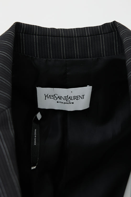 Saint Laurent 2002 Wool Pinstripe Blazer