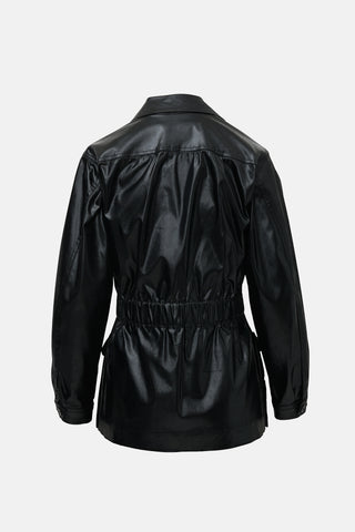 Saint Laurent Vintage Glossed Belted Jacket