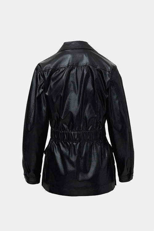 Saint Laurent Vintage Glossed Belted Jacket