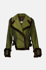 John Galliano Vintage Iridescent Slubbed Jacket