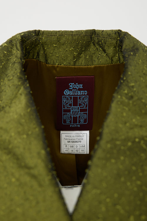 John Galliano Vintage Iridescent Slubbed Jacket