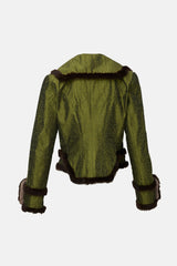 John Galliano Vintage Iridescent Slubbed Jacket