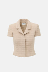 Chanel SS 2000 Quilted Short Sleeve Jacket