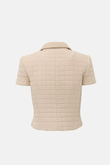 Chanel SS 2000 Quilted Short Sleeve Jacket