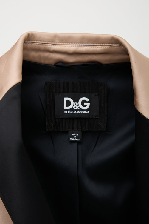 Dolce & Gabbana D&G Satin Tuxedo Blazer