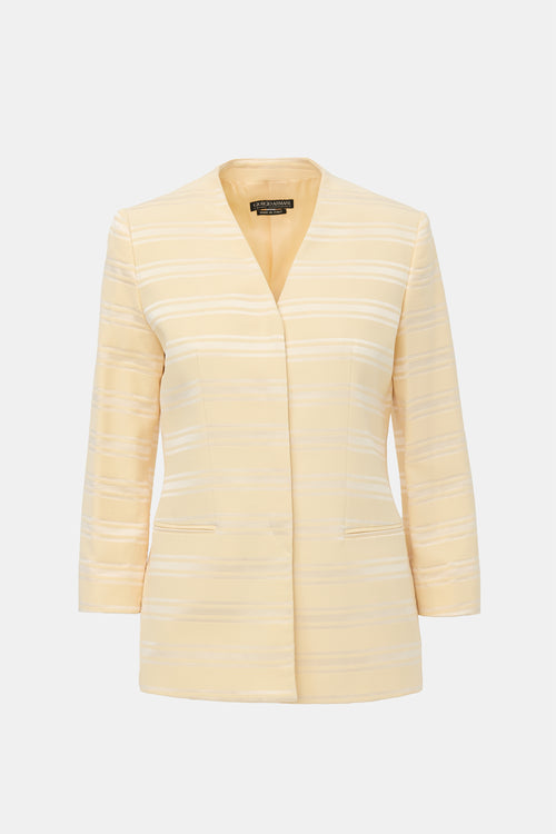 Armani 1997 Wool & Silk Striped Jacket