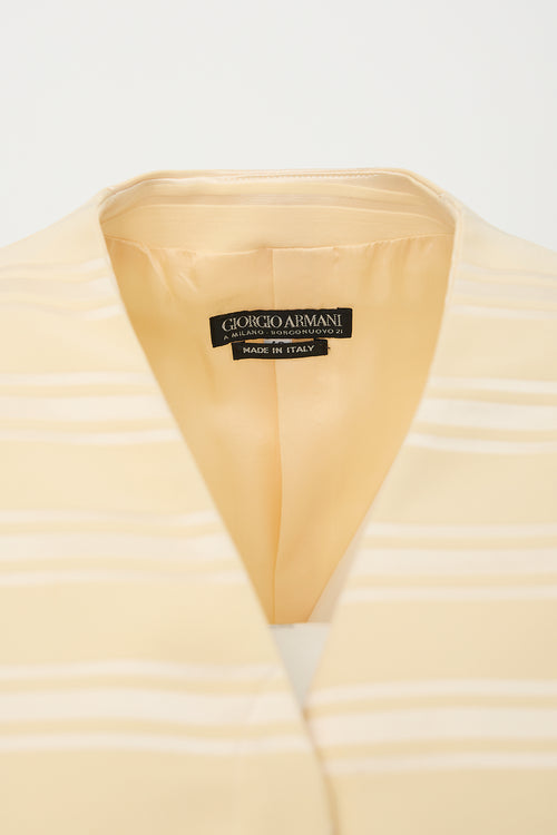 Armani 1997 Wool & Silk Striped Jacket