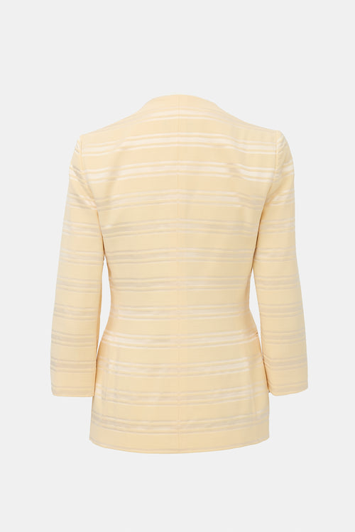 Armani 1997 Wool & Silk Striped Jacket