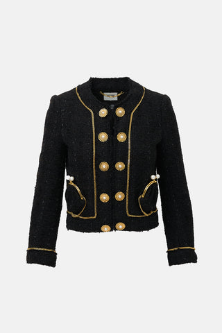 Moschino Tweed Pouch Pocket Jacket