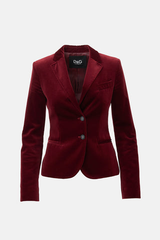 Dolce & Gabbana D&G Velvet Blazer