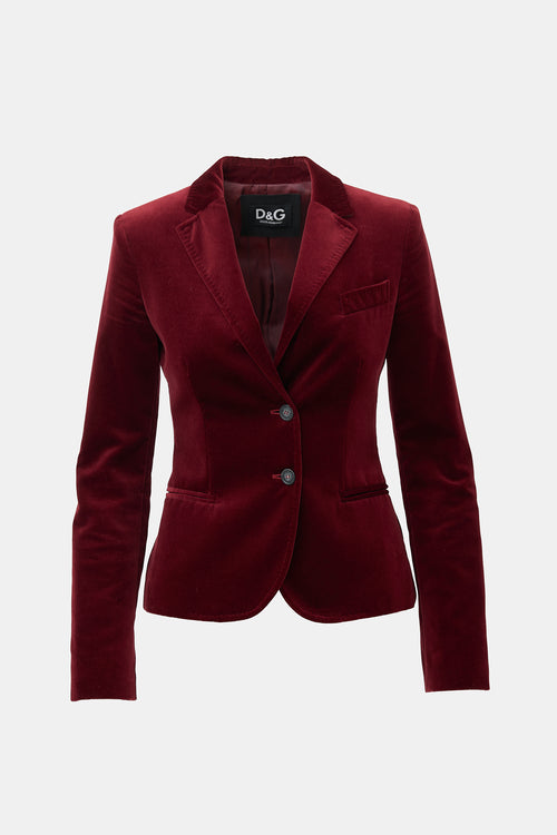 Dolce & Gabbana D&G Velvet Blazer