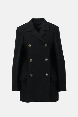 Celine Bouclé Double Breasted Coat